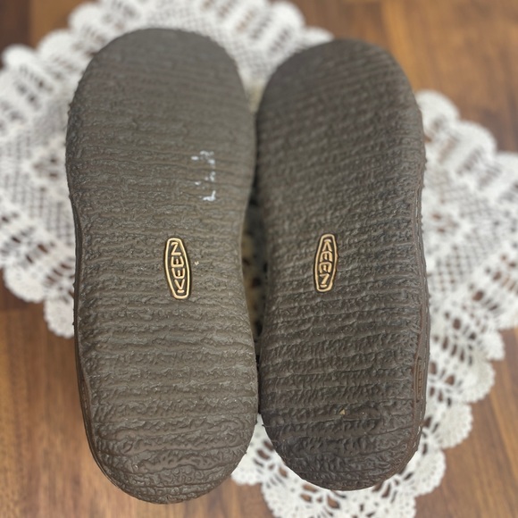 Keen Cush Gray-Green Fabric and Suede Upper 7 Slip On Sneaker - Picture 5 of 6